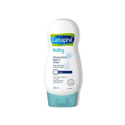 Sữa tắm dưỡng ẩm dịu lành cho bé Cetaphil Baby Moisturizing Bath & Wash 230ml