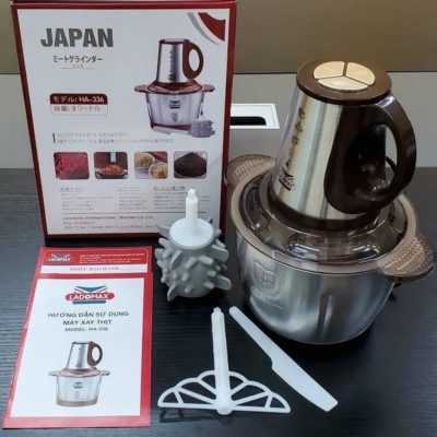 Máy xay thịt đa năng Ladomax HA-336Inox- Hàng Chính Hãng