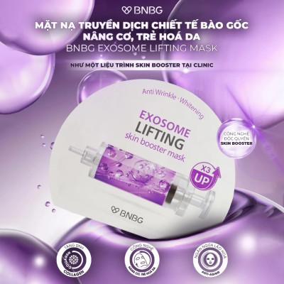 COMBO 10 MẶT NẠ NÂNG CƠ, TRẺ HÓA DA BNBG EXOSOME SKINBOOSTER MASK 30MLX10