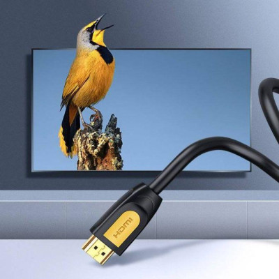 Ugreen UG60357HD101TK 20M 4K30HZ HDMI 1.4 cáp màu đen đầu vàng - HÀNG CHÍNH HÃNG