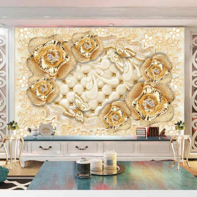 Tranh dán tường 3d, Tranh hoa 3D, tranh lụa 3D dán tường,tranh dán tường phòng khách, PHÒNG NGỦ  3D PVP-TS034 , TRANH HOA 3D DÁN TƯỜNG CAO CẤP