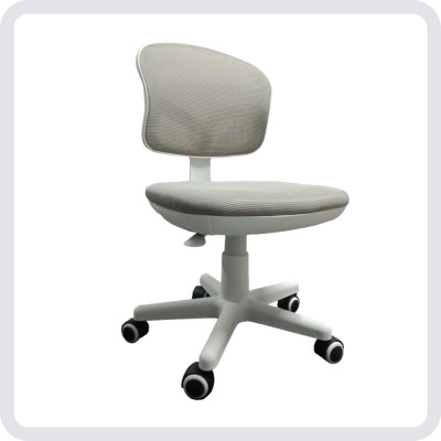 Ghế xoay học sinh tăng giảm chiều cao lưng lưới nệm vải màu xám CE1004-M Nội thất Capta Ghế ngồi học bài đúng tư thế cho trẻ Study Chairs For Children