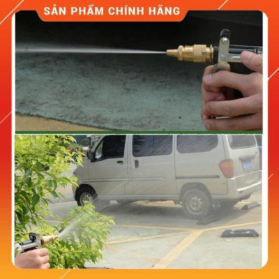 Vòi Xịt Rửa Xe Bộ dây và vòi xịt tăng áp lực nước 300% rửa xe tưới cây 236498 - dây trắng 
