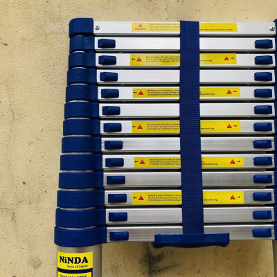 Thang nhôm rút gọn NiNDA NK-50 đai xanh cao 5m Hàng chính hãng