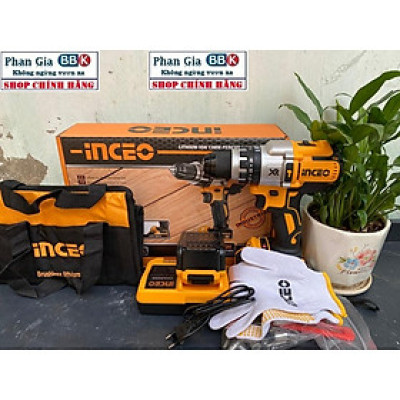 [chính hãƞg] Máy Khoan Pin 20V, Đầu Autolock 13mm, Động Cơ Không ChổI Than Hàng Cao Cấp (Bảo Hành 12 Tháng)