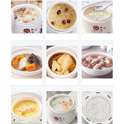 Nồi Nấu Chậm, Nồi Chưng Yến BEAR SUBE002 Kèm 3 Thố, 1 Lồng Hấp Dung Tích 1.6 Lít Công Suất 200 W - Hàng Chính Hãng