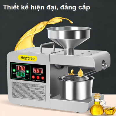 Máy ép dầu thực vật Septree X8S dùng trong gia đình Thương hiệu Mỹ, Ép 4-6kg/1 giờ - Hàng Nhập Khẩu, Bảo Hành 1 Năm
