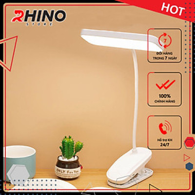 Đèn học LED gắn kẹp bảo vệ mắt chống cận cảm ứng Rhino L203, tích điện đa năng làm việc, để bàn học