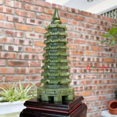 Tháp văn xương 9 tầng đá ngọc Ấn độ - đá Non Nước