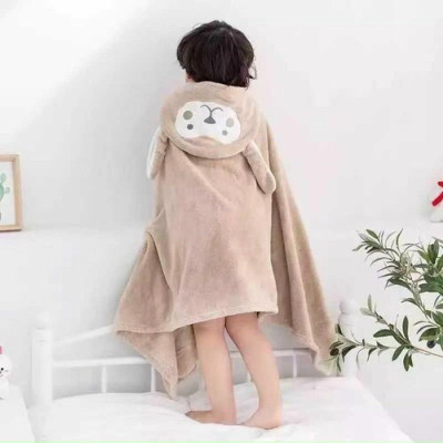Áo Choàng Cho Bé Có Mũ Lông Cừu MINIIN - Áo Choàng Tắm Dùng Ở Nhà Hoặc Đi Biển - Hàng Chính Hãng