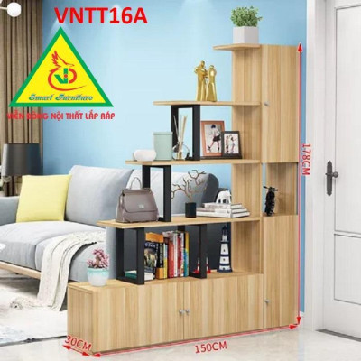 TỦ KỆ TRANG TRÍ KIÊM VÁCH NGĂN VNTT16A - Nội thất lắp ráp Viendong Adv