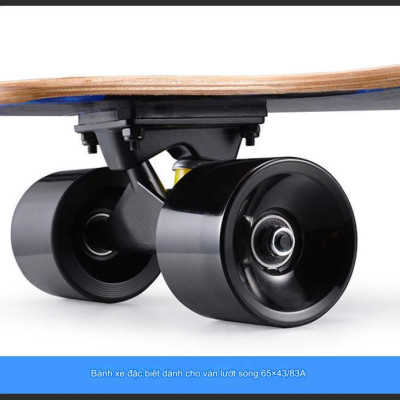 Ván Trượt Thi Đấu Mặt Nhám S7 Trục Lò Xo Xoắn Kép, Xoay 110 Độ, Bánh Xe Cao Su Phát Sáng Chịu Lực 120kg Chính Hãng Đại Nam Sport