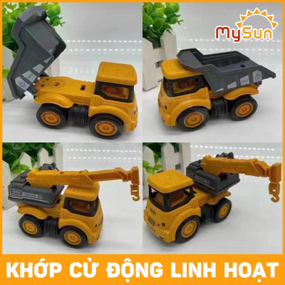 Mô hình đồ chơi xe quân sự quân đội bộ đồ xe phóng tên lửa xe rada xe bồn đồ chơi MySun