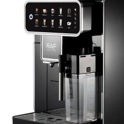 Máy Pha Cà Phê Tự Động RAF R.118 Thương Hiệu Pháp Màn Hình Cảm Ứng 8.6 Inch, Công Suất 1350W, 1 Giờ 20 Ly - HÀNG NHẬP KHẨU, BẢO HÀNH 1 NĂM