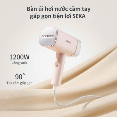 Bàn Là Hơi Nước Cầm Tay SEKA 170ml SK547 (Model Mới Nhất 2024) SK546 Pro 1500W, 220ml, Bàn Là Mini, Bàn ủi Du Lịch - Hàng Chính Hãng