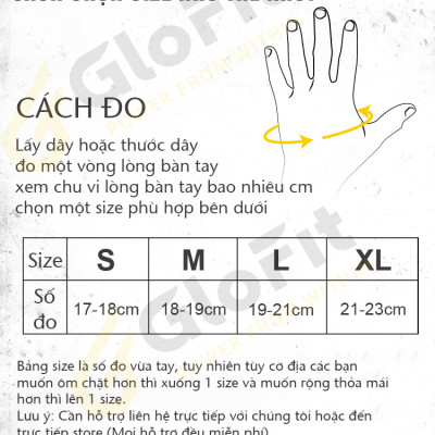 Găng Tay Tập Gym Glofit GFST004. Găng Tay Tập Gym Cao Cấp Cho Nam Nữ (Hàng Chính Hãng)