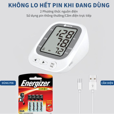 Máy đo huyết áp bắp tay Kachi JN-163B có trợ lý đọc kết quả tiếng Việt hỗ trợ người cao tuổi mắt kém - Hàng chính hãng