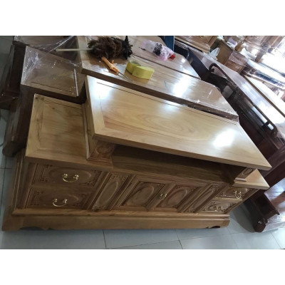 Kệ tivi 2m 2m2 2m4 gỗ sồi trắng phòng khách phòng ngủ