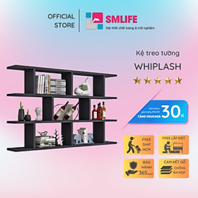 Giá sách treo tường đẹp SMLIFE Whiplash
