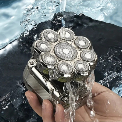 Máy Cạo Râu, Cắt Tóc, Cạo Trọc Đầu 7500 SHAVER 5 in 1, 9 Lưỡi, Dùng Cho Cả Người Hói Đầu Hàng chính hãng