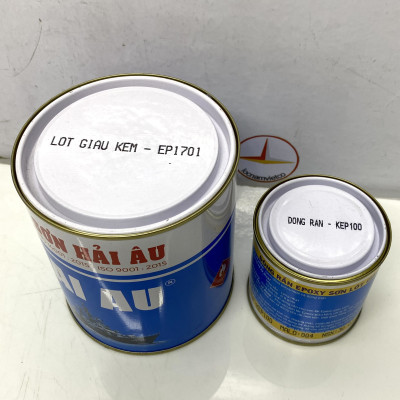 Sơn epoxy lót giàu kẽm Hải Âu EP701 1L/Bộ