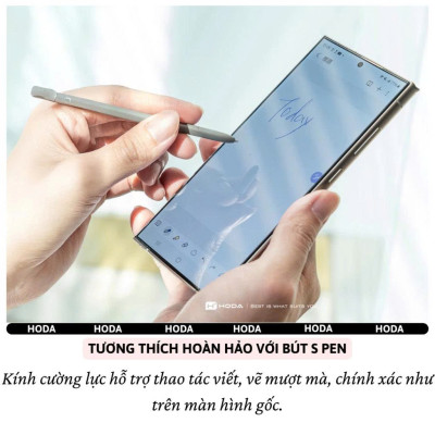 Kính cường Lực Hoda 0.21mm cho Samsung Galaxy S25Ultra / S24 Ultra - Độ trong 4K Full Màn Hình 9H Chống Xước Bẩn Nano - Hàng chính hãng