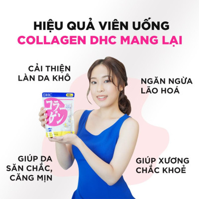 Viên uống chống lão hóa đẹp da DHC Collagen Nhật Bản 30 Ngày (180 viên)