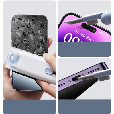 Bộ Dụng Cụ Vệ Sinh Tai Nghe, Bàn Phím, Máy Tính Đa Năng 7 Trong 1, Nhỏ Gọn, Tiện Lợi , Bộ Vệ Sinh Laptop Đa Năng 7 in 1 7in1 Cao Cấp Vệ Sinh Tai Nghe, Điện Thoại, Màn Hình, Máy ảnh Nhựa Abs Cao Cấp Dùng Cho / Airpods / iPhone / iPad Quà - Hàng Nhập Khẩu