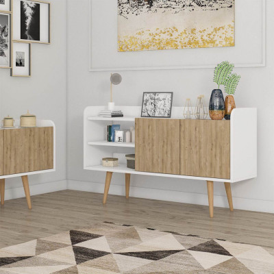 Bàn sảnh ra vào gỗ hiện đại SMLIFE Clowdya