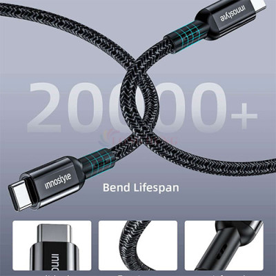 Cáp Innostyle PowerFlex USB-C to USB-C 2m 100W ICC200AL - Hàng chính hãng