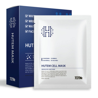 Hộp 10 Miếng Mặt Nạ Phục Hồi Da Tự Nhiên Hàn Quốc HUTEM CELL MASK (Hàng chính hãng)