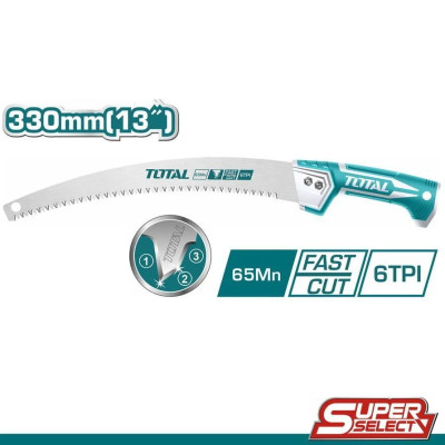 CƯA CẮT CÀNH CÁN CONG 330MM TOTAL THT51133026 - HÀNG CHÍNH HÃNG