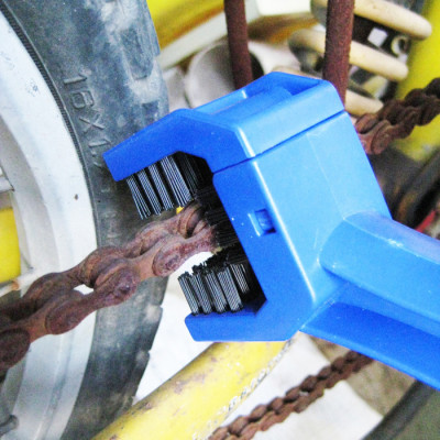 Bàn Chải Vệ Sinh Sên Xe Máy 2 Đầu PaKaSa - Hàng Chính Hãng 