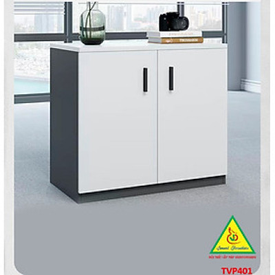 Tủ hồ sơ văn phòng, tủ tài liệu thấp gỗ MDF TVP401 - NỘI THẤT LẮP RÁP VIENDONGADV