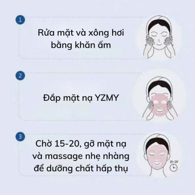 Dụng cụ trang điểm làm đẹp cho bạn gái - Hộp10 miếng mặt nạ tế bào gốc dưỡng ẩm làm đẹp cho mặt