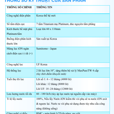 Máy Lọc Nước Điện Giải Ion Kiềm ROBOT IonSmart 710 Nóng Thông Minh Tạo 10 Loại Nước Sử Dụng - Hàng Chính Hãng