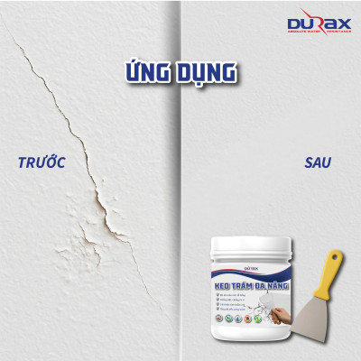 Keo Vá Tường DURA- Trám Trét Vết Nứt Khe Hở Tường - Chống Mốc Ẩm Làm Sạch Tường