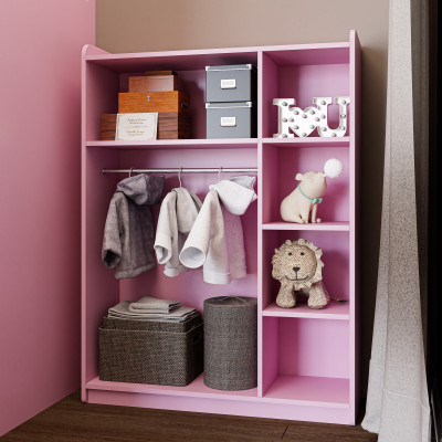 [Happy Home Furniture] KID, Tủ quần áo cho trẻ em, 100cm x 32cm x 134cm ( DxRxC), TLT_007