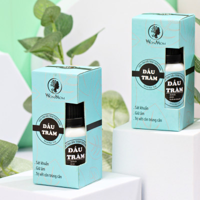 Bộ tắm gội thảo mộc và giữ ấm cho bé yêu Wonmom ( 1 Dầu tràm + 1 Sữa tắm gội thảo mộc cho bé )