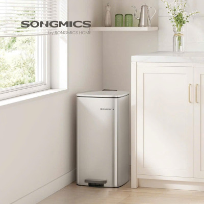 Thùng rác đạp chân Songmics dung tích 30 Lít Hàng chính hãng