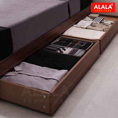 Giường ngủ ALALA42 + 2 hộc kéo / Miễn phí vận chuyển và lắp đặt/ Đổi trả 30 ngày/ Sản phẩm được bảo hành 5 năm từ thương hiệu ALALA/ Chịu lực 700kg