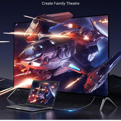 Cáp chuyển đổi Displayport sang HDMI dài 2M hỗ trợ 4K60Hz, 2K144Hz, 1080p240Hz Ugreen 15774 cao cấp - Hàng chính hãng