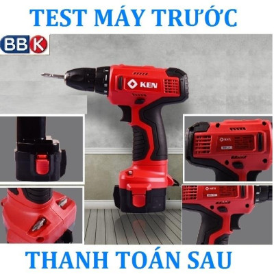 [chính hãƞg] Máy khoan dùng pin Ken 9.6V - Bộ Máy 2 Pin, Bảo hành 1 năm