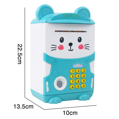 Két Sắt Mini Có Vân Tay Hình Mèo Dễ Thương Cho Bé / Két Sắt Có Khe Nuốt Tiền Tự Động Hiện Đại - PaKaSa - Hàng Chính Hãng 