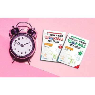 Sách - 15 Phút Luyện Kanji Mỗi Ngày - Vol 1