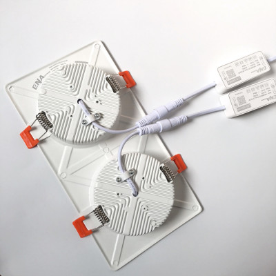 Đèn LED ENA âm trần đôi downlight DTD công suất 7Wx2 9Wx2 vỏ trắng vỏ đen