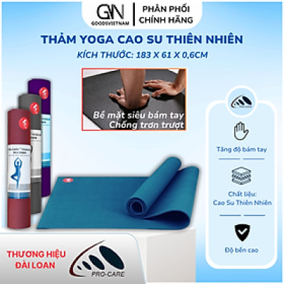 Thảm Yoga Chống Trượt Cao Su Thiên Nhiên PRO-CARE FOREVER - Thảm Tập Siêu Bám, Siêu Bền Chính Hãng