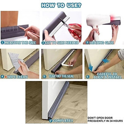 Mút Xốp vỏ da PU chặn mất nhiệt điều hòa dán chân cửa cách âm chống ồn ngăn côn trùng dài 93cm