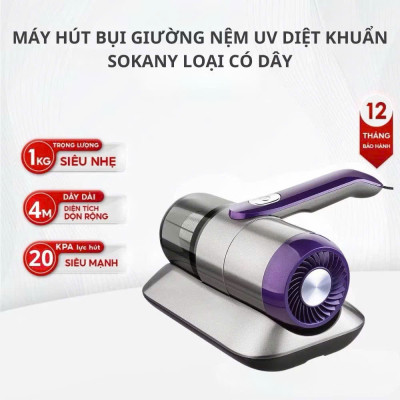 Máy Hút Bụi Giường Nệm Diệt Khuẩn UV, Công Suất 1400W - Hút Sạch Mọi Bụi Bẩn - HÀNG CHÍNH HÃNG MINIIN
