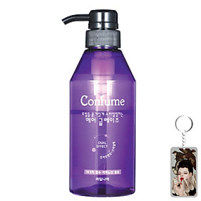 Gel vuôt giữ lọn tóc kiểu mềm Glaze Hàn Quốc 400ml tặn thêm móc khóa